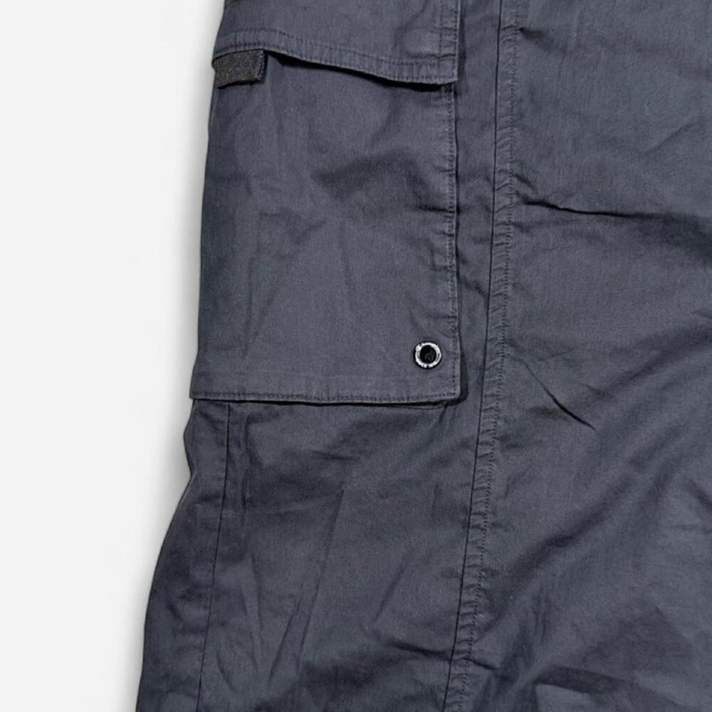 Champion Womens L Black Woven Cargo Jogger Pants Paperbag Waist Snap Pockets - Picture 4 of 8